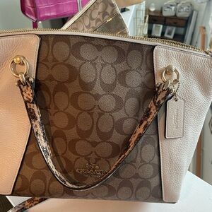 Coach Kasey colorblock satchel